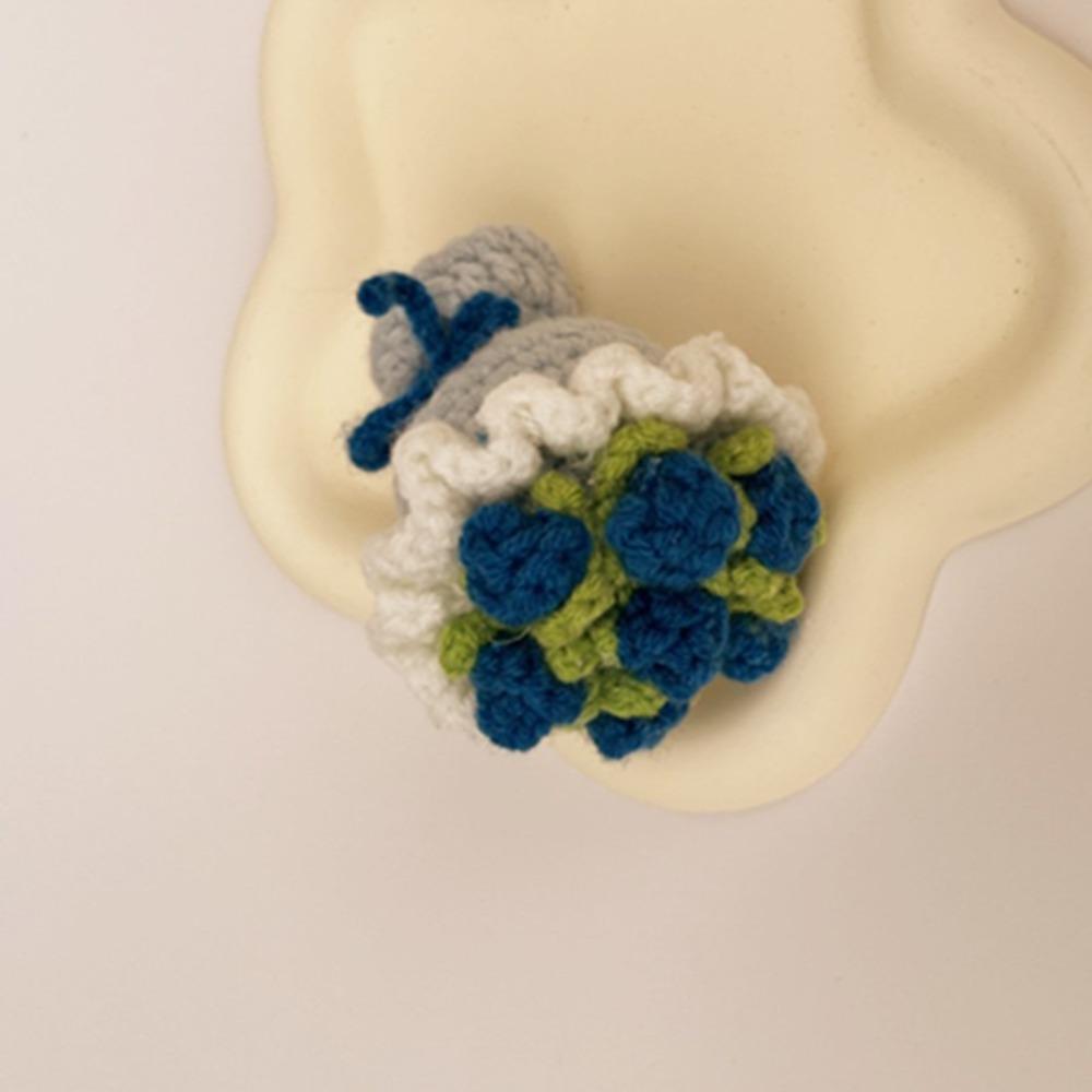 Sunflower Crochet Flower Rose Pendant Creative Artificial Flowers  Gift