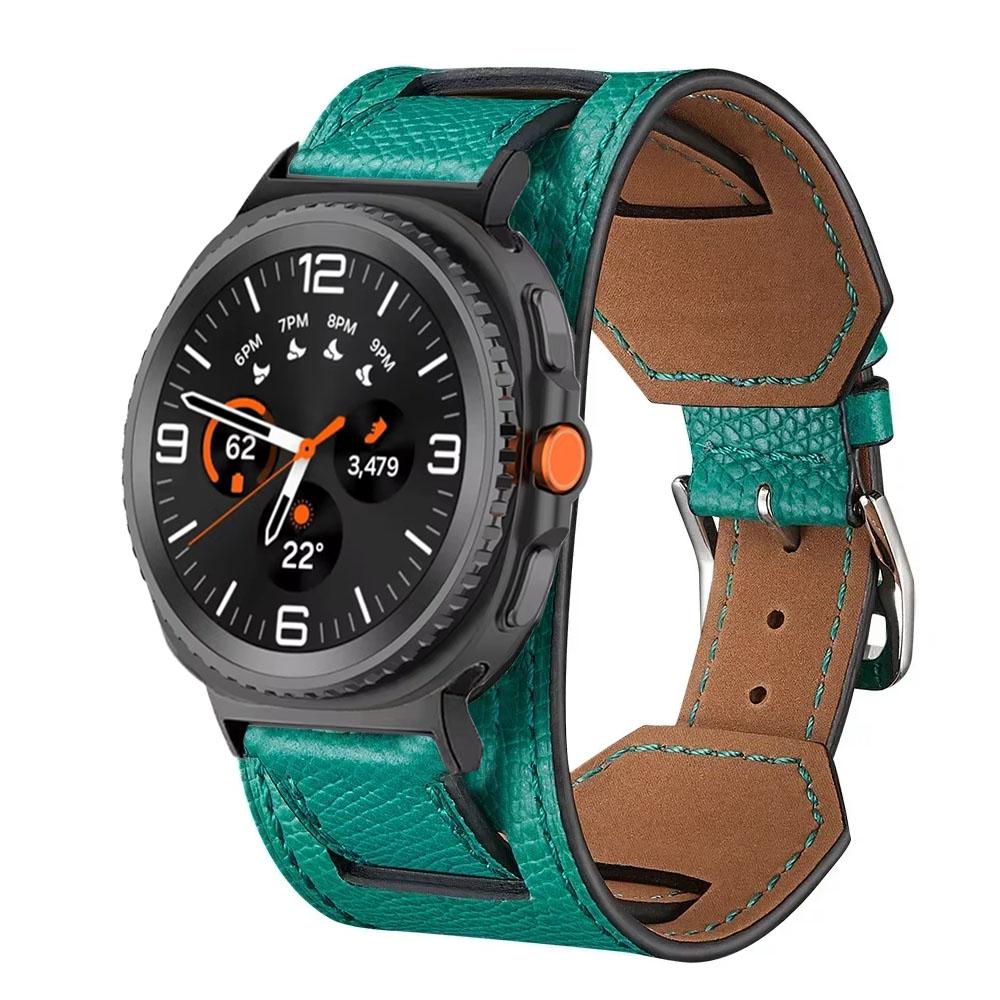 Кожаный ремешок для Samsung Galaxy Watch 8 Ultra 47 мм Премиальный Удобный Браслет Ремешок для часов Galaxy Watch 8 40/44 мм 8 Classic 46 мм