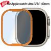 Защитное стекло для экрана для Apple Watch Ultra 3/2/1 Металлическая рамка для iWatch Ultra 49 мм Защитная пленка HD против царапин