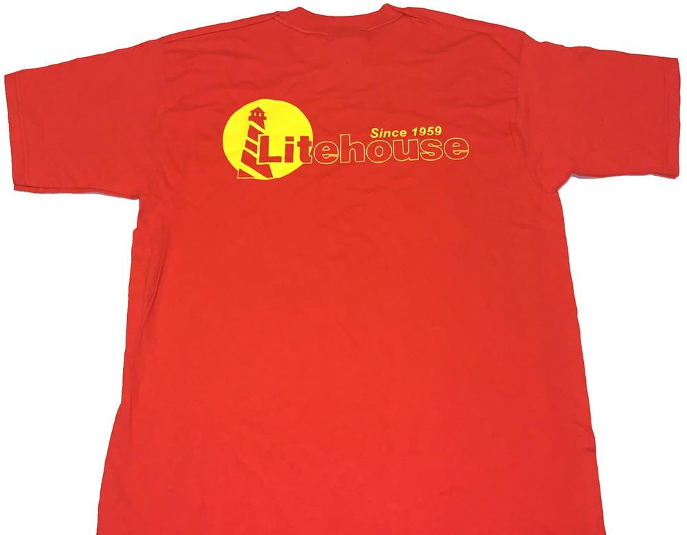Rare! Vintage 2000s Litehouse Pools & Spas Since 1959 T-Shirt New! LARGE Unisex T-Shirt