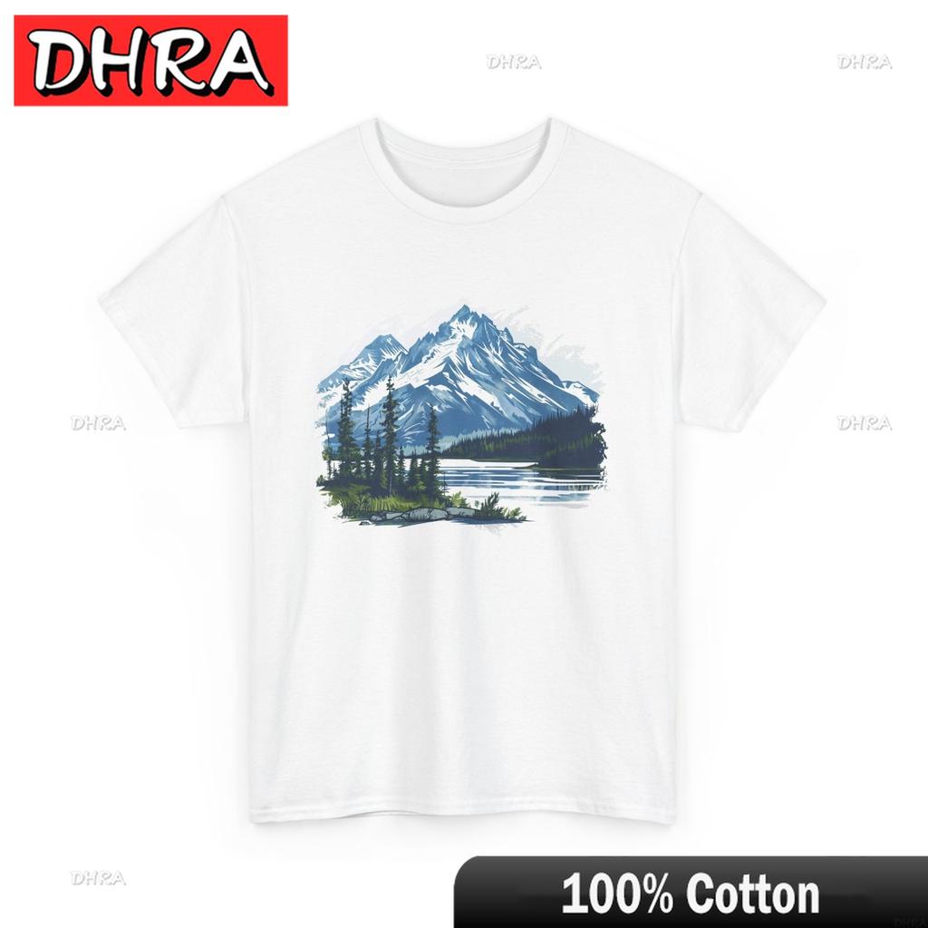 Id Rather Be in The Mountains TShirt Hiking Outdoor Lover Tee Hipster Tops Funny Soft Artistic Tees College Style TShirt