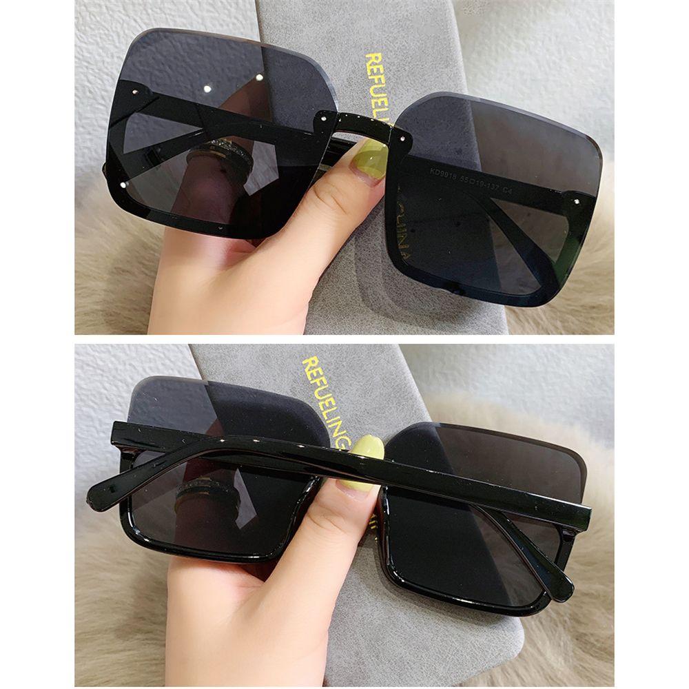 Fashion UV400 Vintage Oversized Sunglasses Big Frame Eyewear for Lady Women Square Sun Glasses
