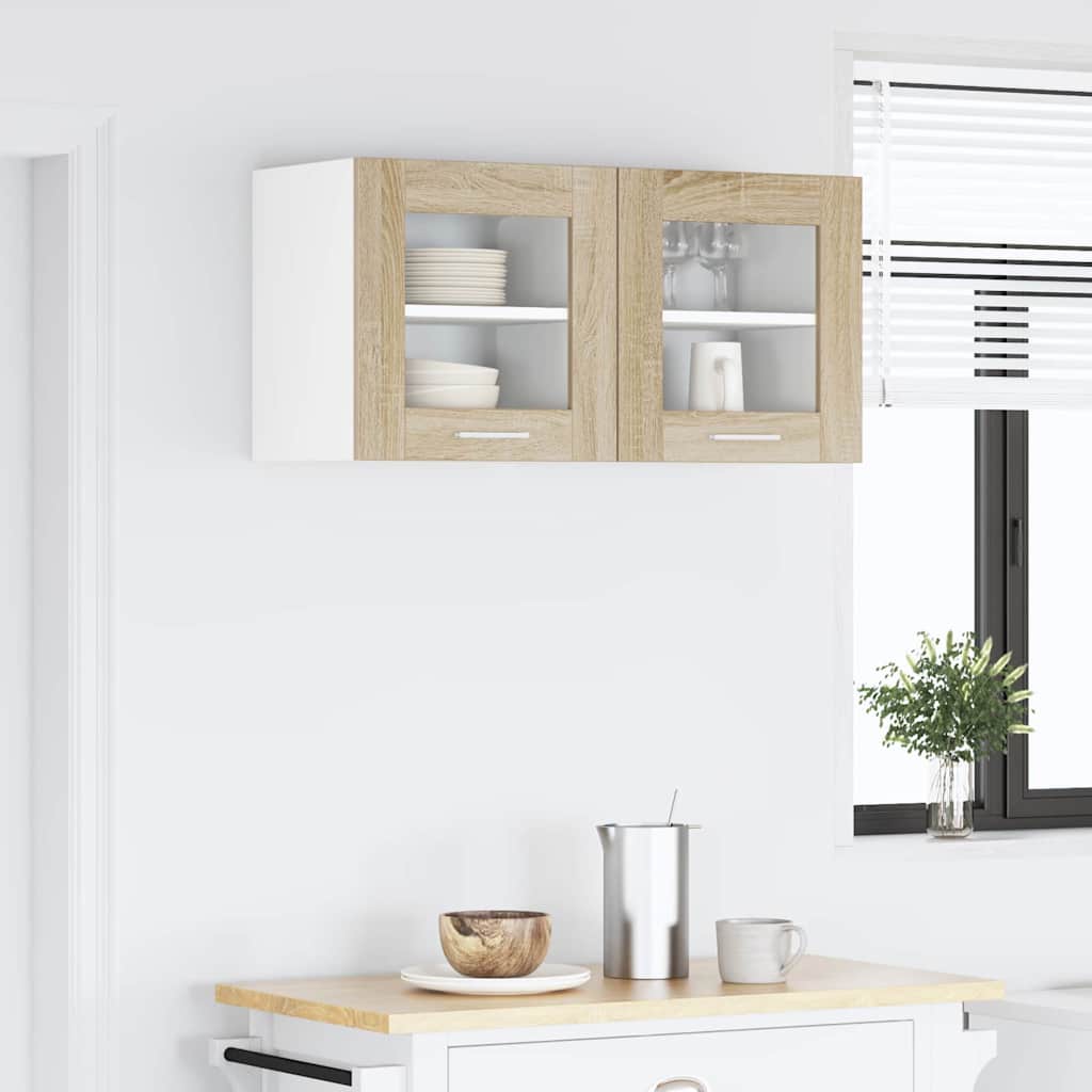 Hanging Cabinet 2 pcs Sonoma Oak 40 x 31 x 40 cm Particleboard