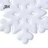 Durable Flocked Snowflake Decorations for Store Furry Christmas Ornament, Faux Fur White Tree Decoration, Versatile Holiday Soft Furnishings