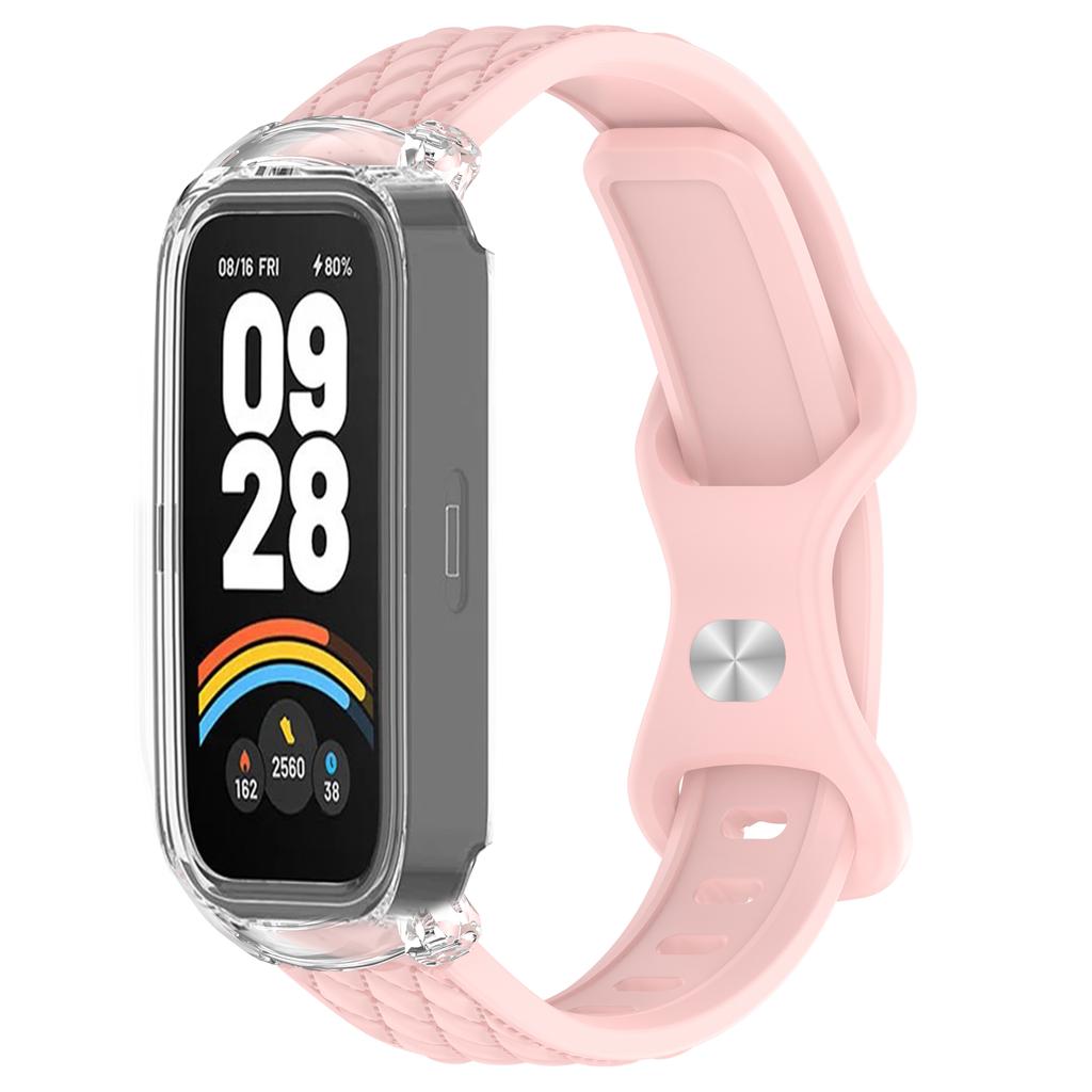 Чехол+Ремешок для Xiaomi mi band 9 8 active умные часы аксессуары sprot Силиконовый браслет correa ПК корпус Чехол для Redmi band 2 3