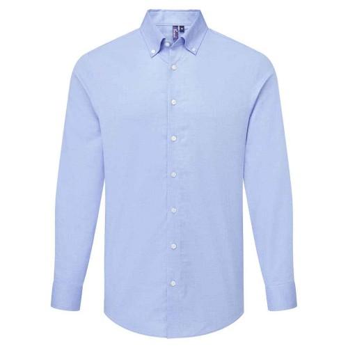 Premier Mens Supreme Oxford Long-Sleeved Formal Shirt