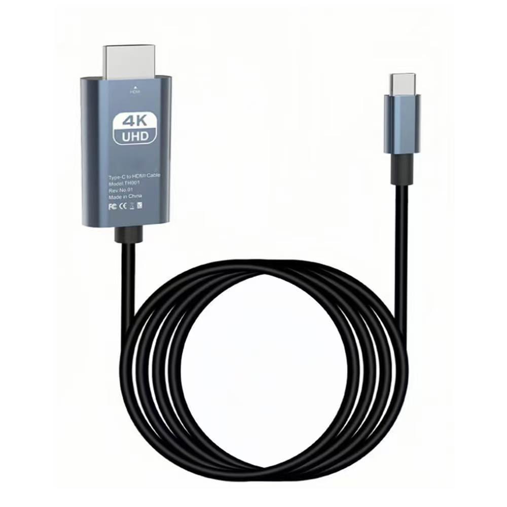 Кабель-адаптер Type-C на HDMI типа 6K для зеркалирования экрана на мобильном устройстве, компьютере, телевизоре, мониторе, проекторе