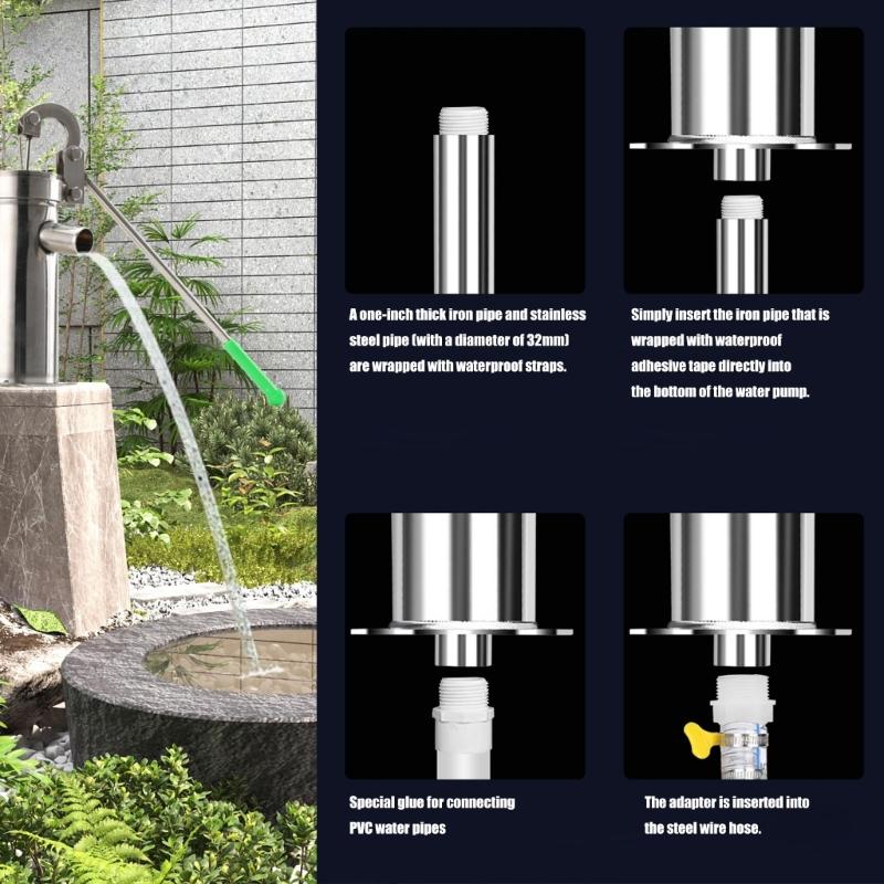 Manual Pressure Water Pump 360 Degree Swivel Designs Pressure Pump for Efficient Outdoor Hydrations & Irrigations Needs