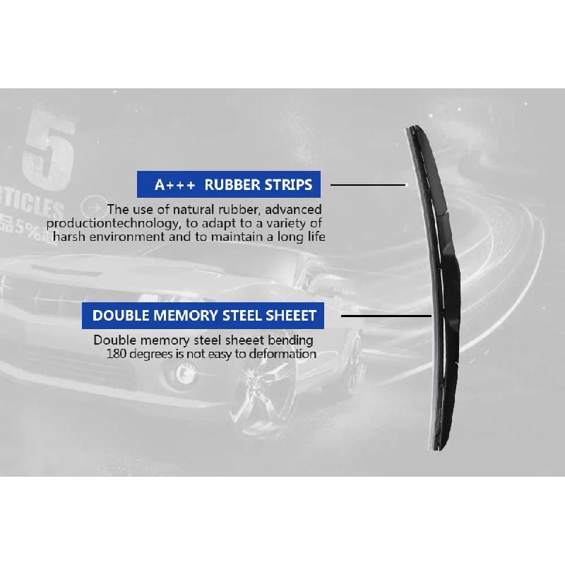 BEMOST Universal U-Type Car Wiper Blade 14"16"17"18"19"20"21"22"24"26" U Hook Windscreen Windshield Rubber Hybrid Auto Wipers