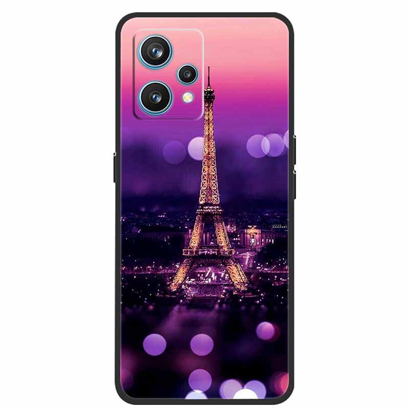 Чехол для Realme 9 RMX3521 Ударопрочный Мягкий силикон ТПУ Задняя крышка Для телефона Realme9 4G Чехлы Realme 9 6,4 дюйма Милый мультяшный чехол-сумка