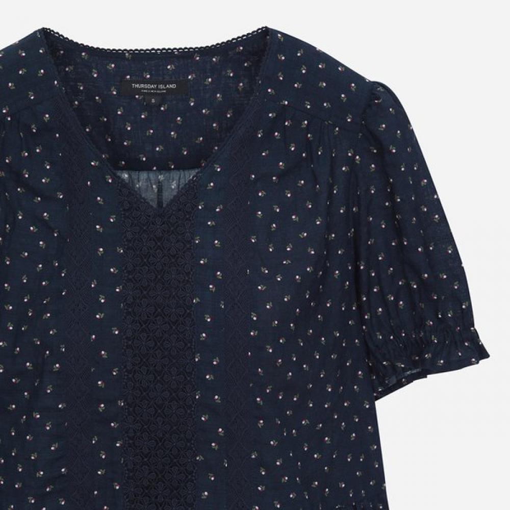 ThurSday ISland Women S Lace Mix Pattern blouSe T264mbl268w