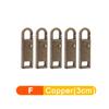 5/1PCS Detachable Zipper Puller Universal Replacement Metal Zipper Head Repair Kits Luggage Purses Handbag Clothes Zipper Slider