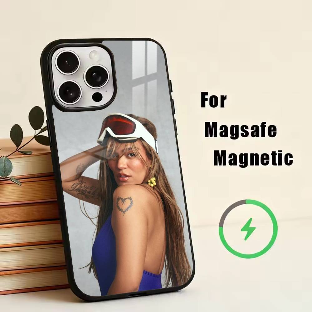 Singer K-Karol G Amargura Phone Case For iPhone17,16,15,14,13,12,11 Plus,Pro Magnetic with Magsafe Wireless Charging