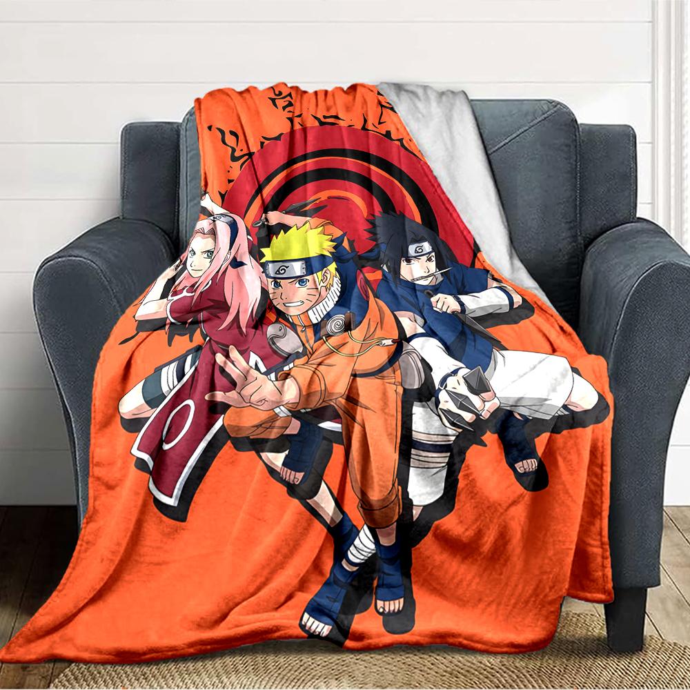 1pc NARUTO (2) Blanket, Gift, for Men and Women, Soft Blanket, Good for Sofa Bed Couch Travel, Lightweight Flannel Blanket