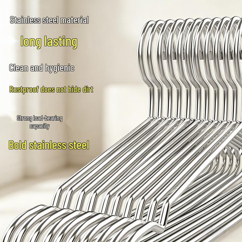 Heavy-Duty Stainless Steel Clothes Hangers