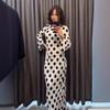 European and American women's clothing new fashion printing polka dots polka dots slim fit display casual dress long skirt