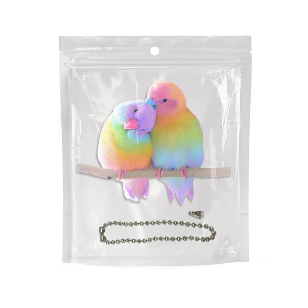 Милый брелок в виде неразлучников, брелок в виде попугая, рюкзак, брелок в виде сумки, подарочный кулон