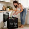 82L Bottle Recycling Bin Trash Can Foldable Storage Bag Laundry Bag Dirty Clothes Storage Deposit Bottles Collection Container