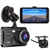 4-дюймовый сенсорный экран видеорегистратор 1080P автомобильный видеорегистратор с двумя объективами автомобильная камера видеорегистратор широкоугольный видеорегистратор задняя камера ночного видения