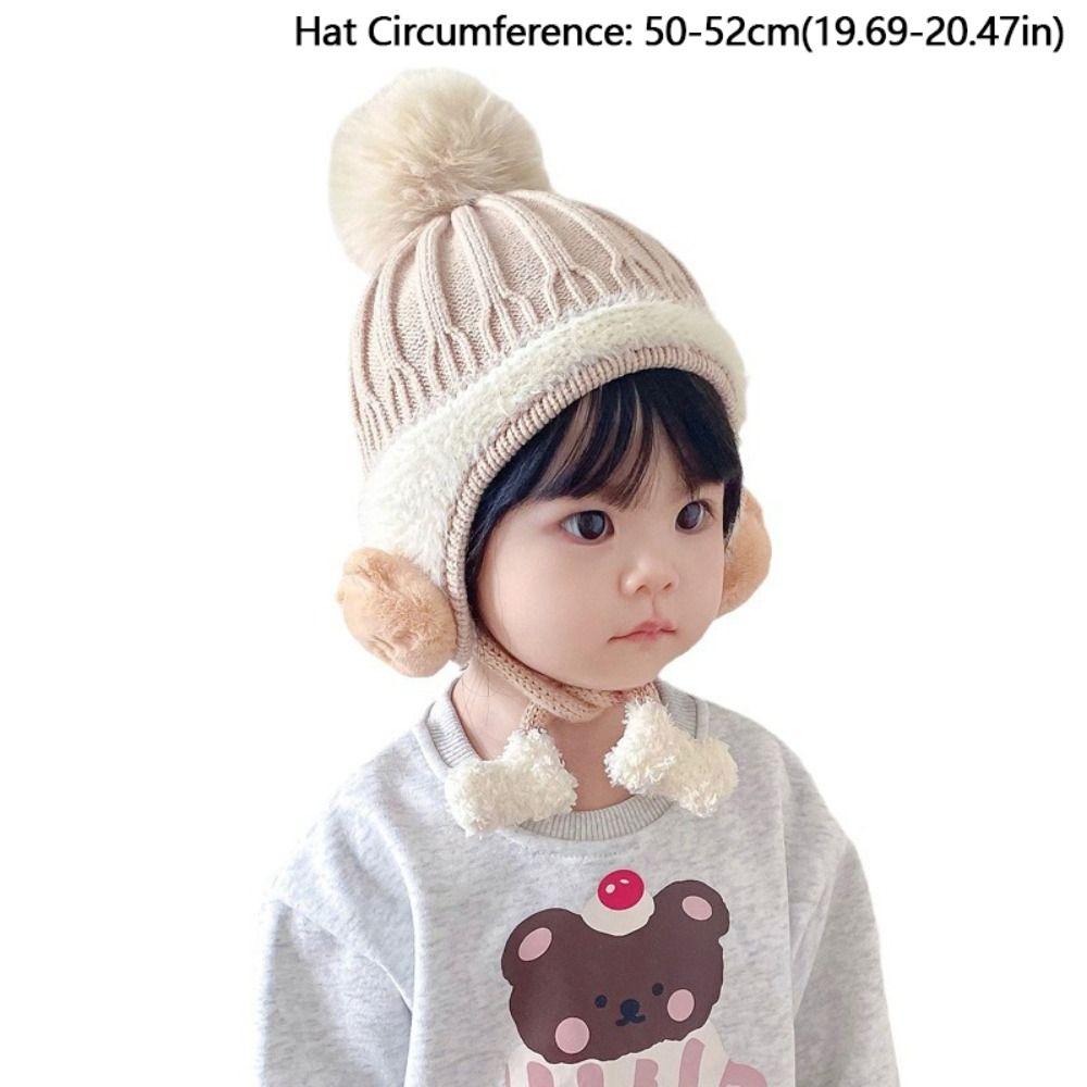 Autumn Winter Pullover Hat Warm EarFlaps Hat Fashion Ear Protection Cap for Children