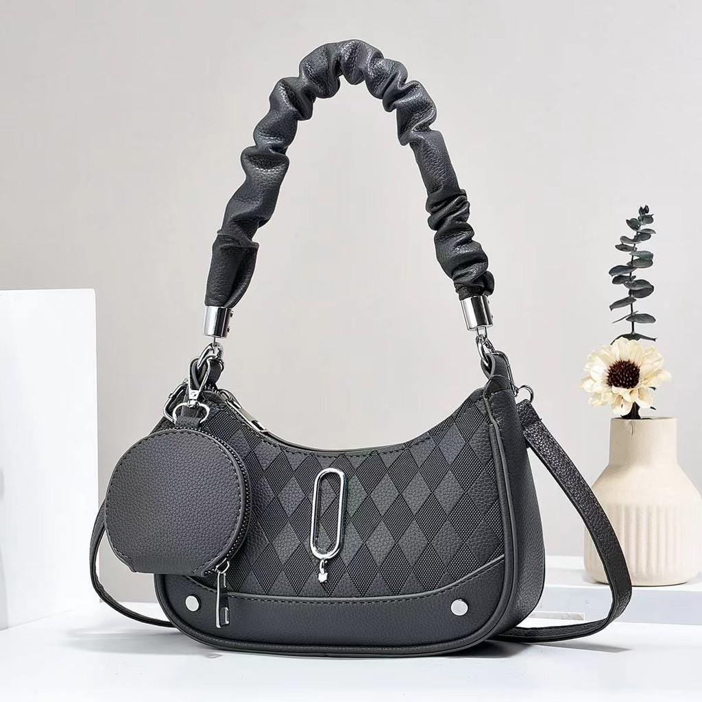 Stylish Black Grey Khaki Green Brown Womens Bag Trendy Minimalist Crossbody Purse For Everyday Use