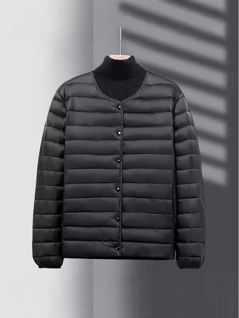 Men's Ultra-Thin Lightweight Down Cotton Work Jacket - Cold-Proof, Plus Size, Short Coat.