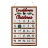 Christmas Calendar Wooden Calendar Ornament Creative Calendar Tracking Board 25 Day Calendar Listing