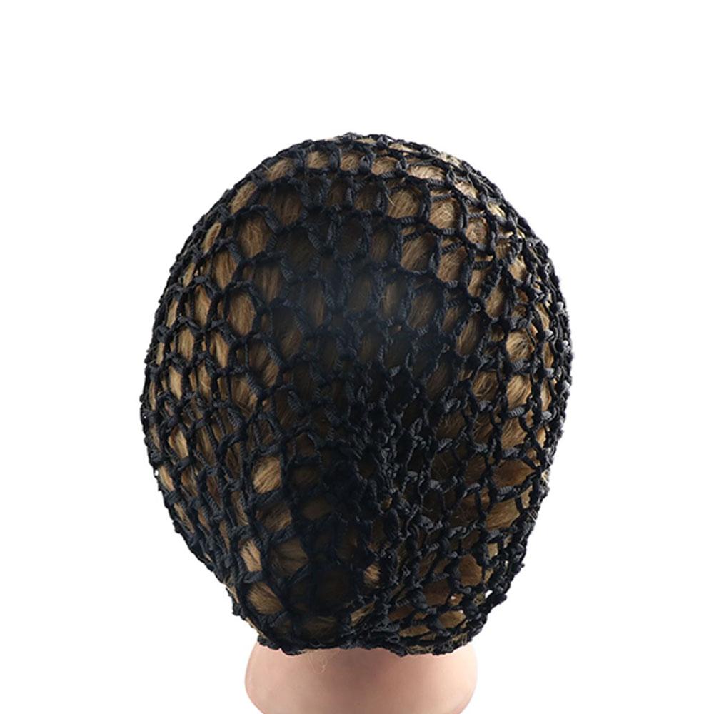 Сетка для сна, сетка для волос, ручная работа, ночная накидка, тюрбан, черные шапочки для париков, вязаная крючком сетка для волос