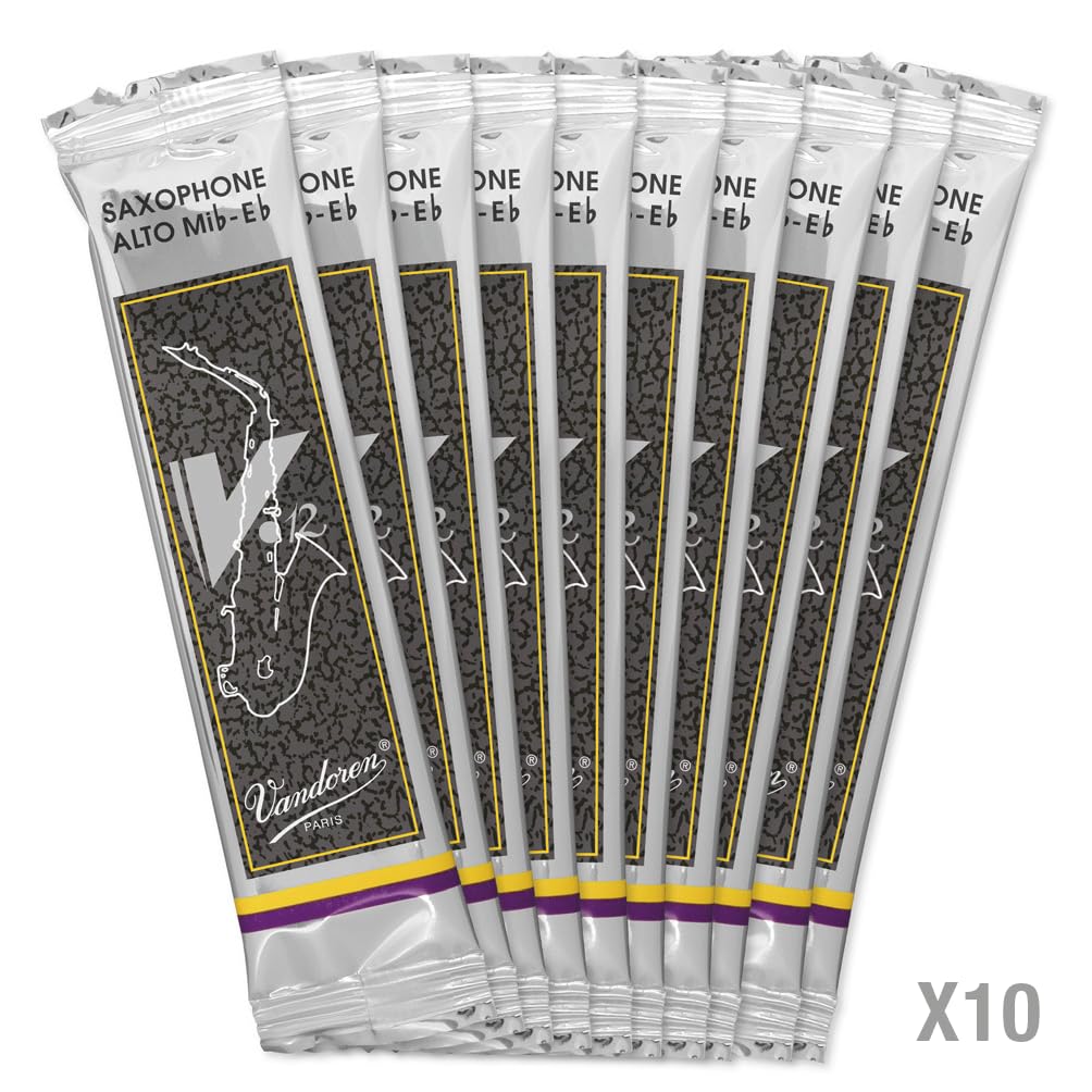 Vandoren Alto Saxophone Reed 3 V.12 Hardness (10 Pieces)