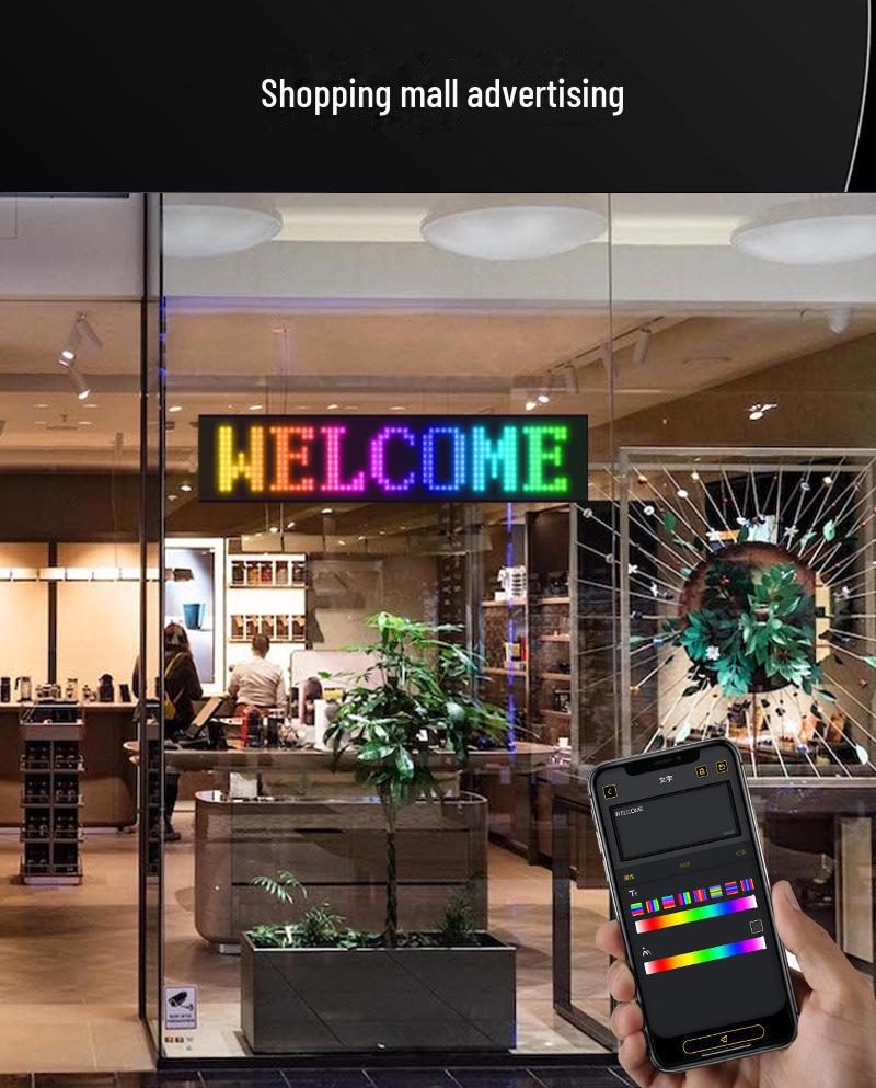 Waterproof Bluetooth LED Display Screen: Interactive Rear Window Expression with Flexible Soft Screen