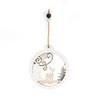 Vintage Hollow Wooden Christmas Pendant Ornament Christmas Tree Reindeer Ornament Hanging Gift Christmas Party Holiday Home Decor