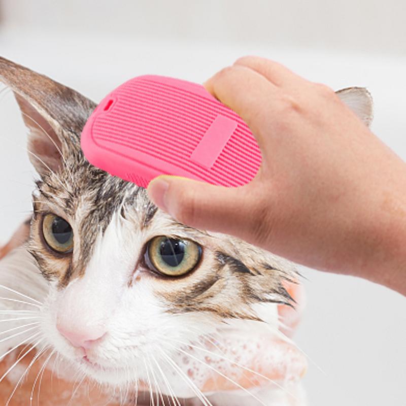 Щетка для мытья собак Щетка для ухода за кошками Щетка для вычесывания собак Шампунь для животных Ванна Успокаивающий массаж Резиновые щетинки Щетка-грабли Животное