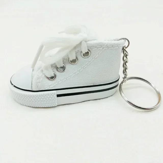 Новый Креативный 3D Холщовый Кроссовок Теннисная Туфля Брелок Милый Мини Спортивная Обувь Подвеска Брелоки Автомобильная Симуляция Безделушка Сумка Держатель для Ключей