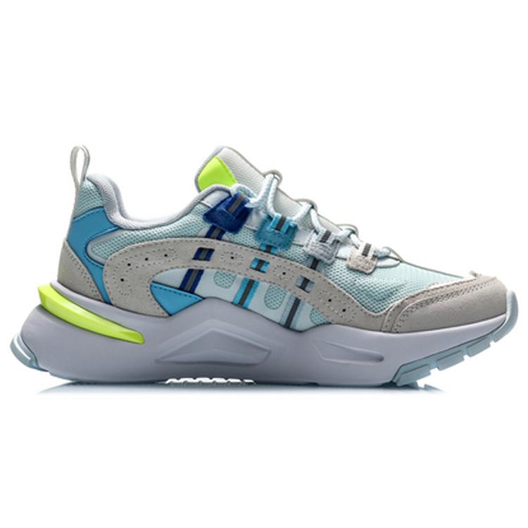 Li Ning Reverse 2020 Дышащие Низкие Повседневные Кроссовки Женские Сине-серые AGCQ182-4