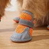 4Pcs Breathable Pet Net Boots Non-Slip Puppy Foot Covers Dog Paw Protectors  Hot Pavement