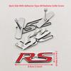 3D Metal Car Styling Logo RS Badge Car Front Grille Emblem Rear Trunk Sticker For Honda Sport RS Auto Accessories