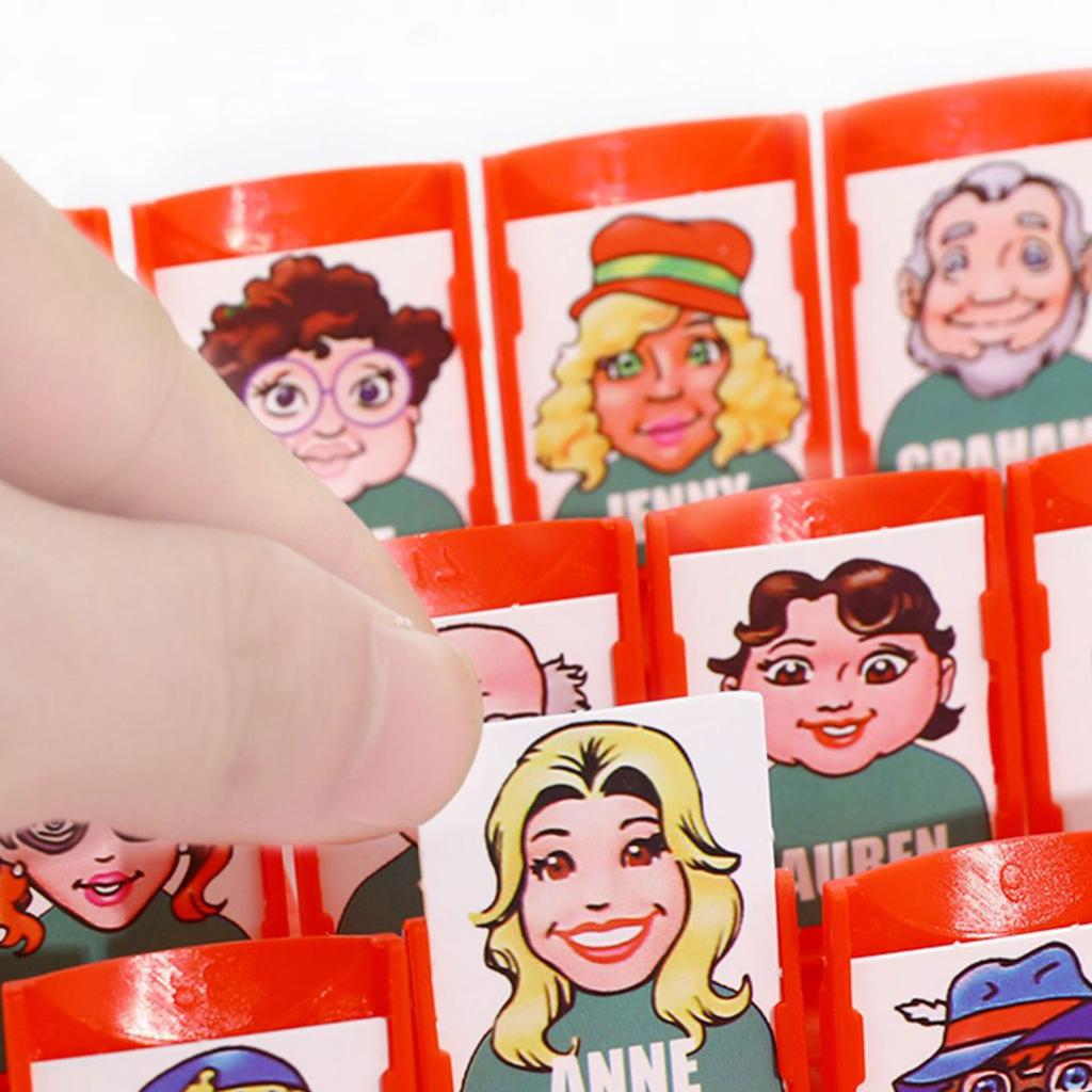 Guess Character Board Game Funny Memory Training Game Multiplayer Interactive Party Table Game Toy Gift for Kid Adult