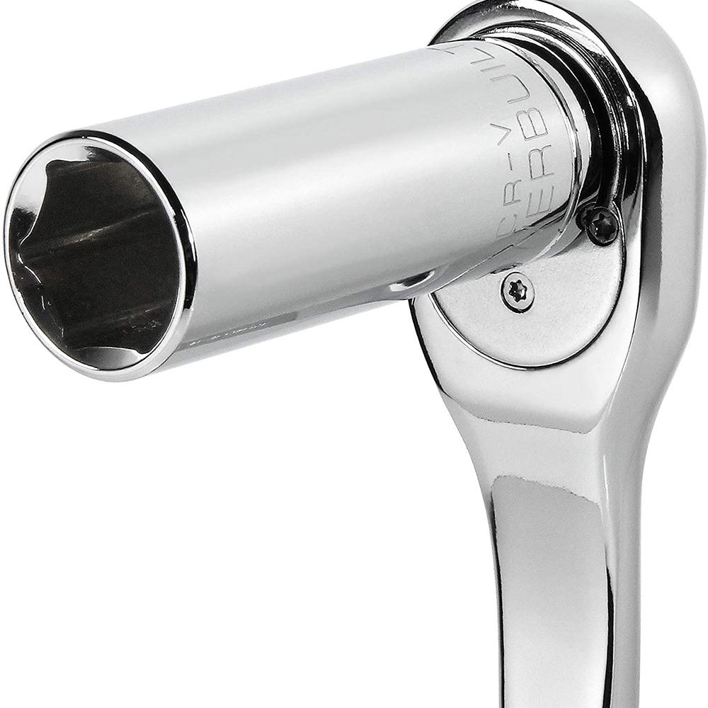 Набор из 11 метрических удлиненных хромированных торцевых головок, привод 1/4 дюйма, 6-гранные глубокие головки от 4 мм до 14 мм, профессиональный класс