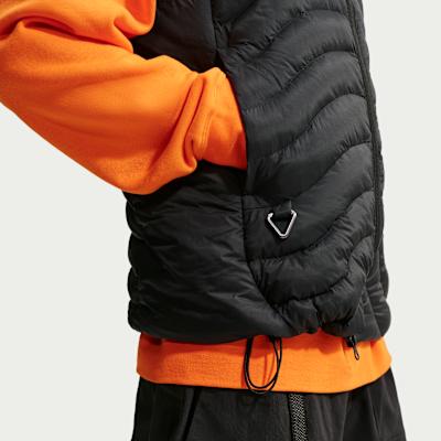 Men's Nike ACG Vests Men's Black Stand Collar Other