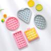 Набор из 5 предметов: силиконовые формы для вафель, круглые сердца, шоколадные конфеты, печенье, лед, формы для выпечки, декор для торта, мыла, свечей, набор для изготовления подарков