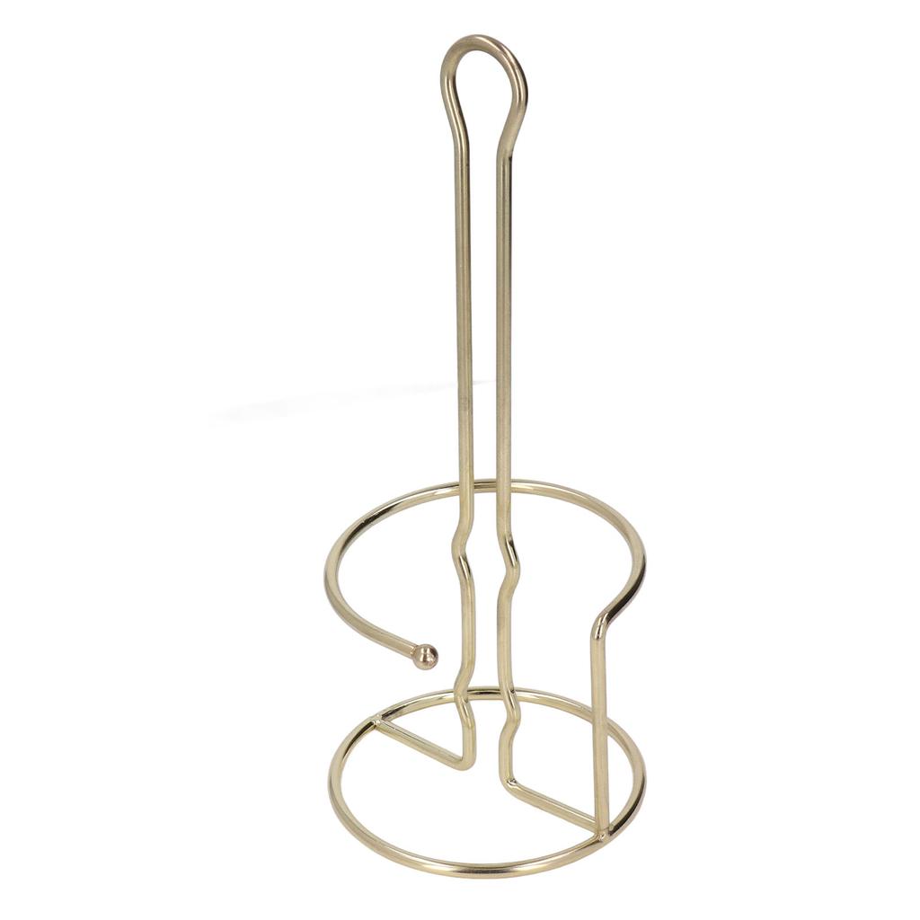 Tissue Reserve Holder Electroplating Bright Vertical Style Gold Iron Easy Cleaning Toilet Paper Stan