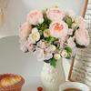 Artificial Flowers Silk Hydrangea Peony Wedding Bridal Bouquet Christmas Home Vase Outdoor Festival Diy Gift Decorative Ornament