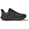 HOKA One One Clifton 9 Wide Rebound Cushioning Fabric Low Top Marathon Training Running Shoes Women Sneaker Black 1132211-BBLC