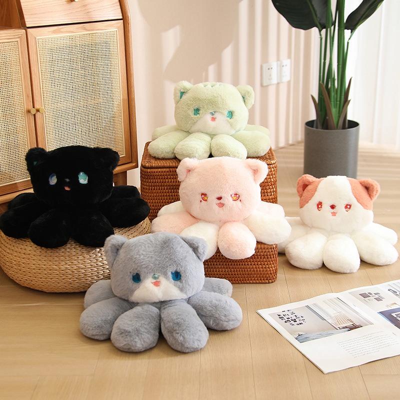 Милая плюшевая игрушка Jellycat в виде кошки, мягкая набивная подушка, кукла-осьминог, домашний декор, детский подарок