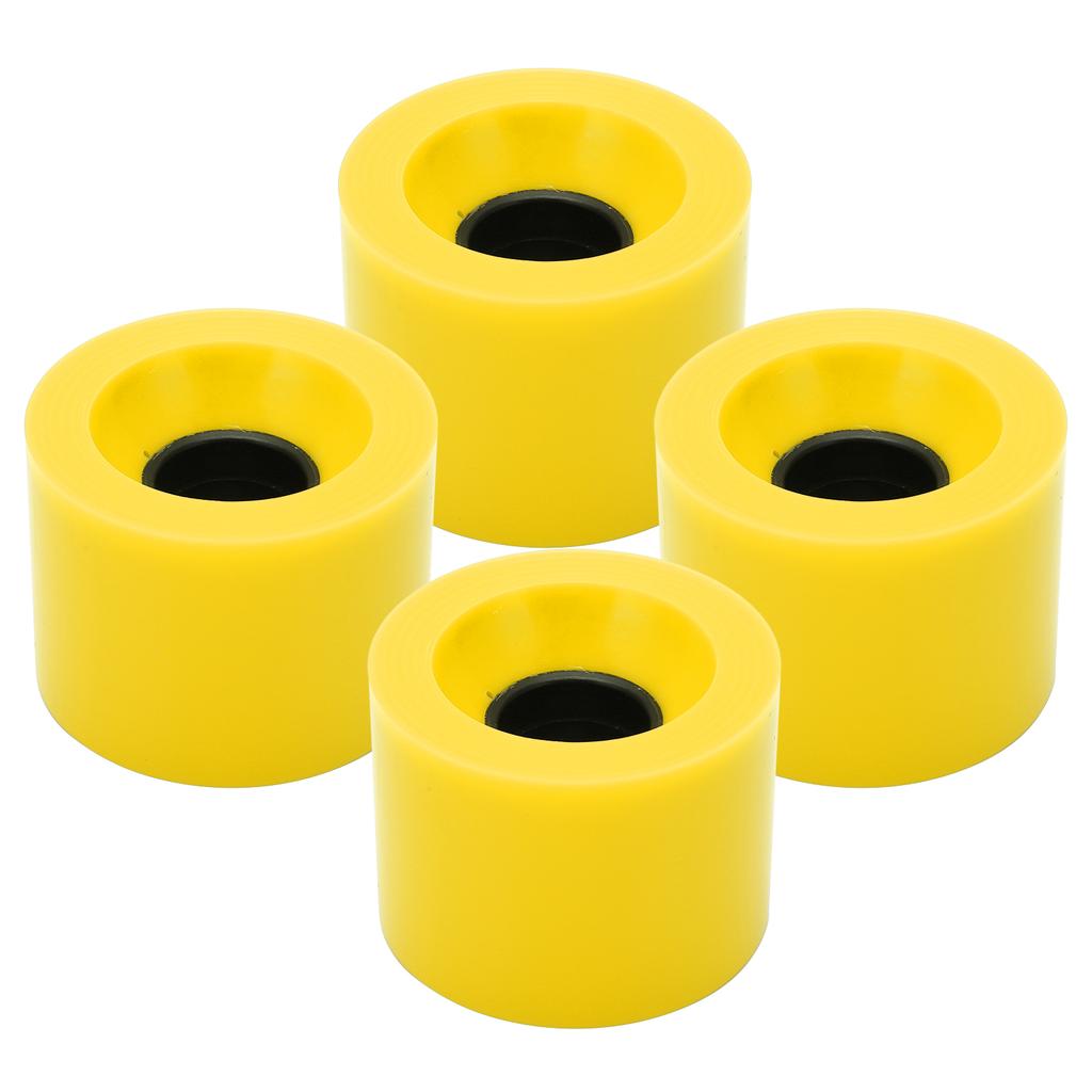 PUENTE 4pcs 60x45mm Skateboard Wheels 78A Longboard Cruiser Wheels Replacement PartsYellow