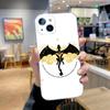 Чехол для телефона Dragon F-Fourth W-Wing для iPhone 15,14,13,12,11 Plus,Pro,Max,XR,XS,X,7,8 Plus,SE,Mini Прозрачный Силиконовый Мягкий