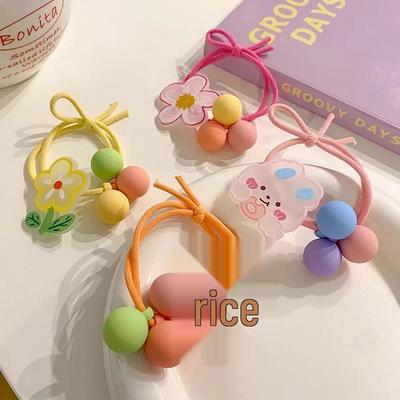 Дружелюбный к волосам набор эластичных резинок для волос для детей - Нескользящие, утолщенные, высокая эластичность, аксессуары для девочки-цветочницы