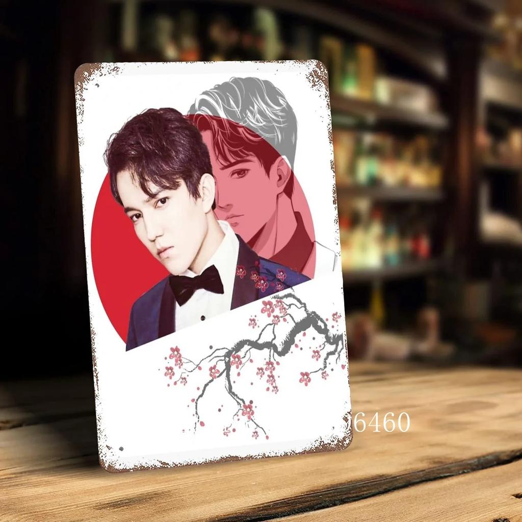 Димаш Кудайберген Таблички и Знаки настенный декор Винтажные жестяные знаки Капитан Металлический плакат Декор для бара паба клуба Настенное украшение