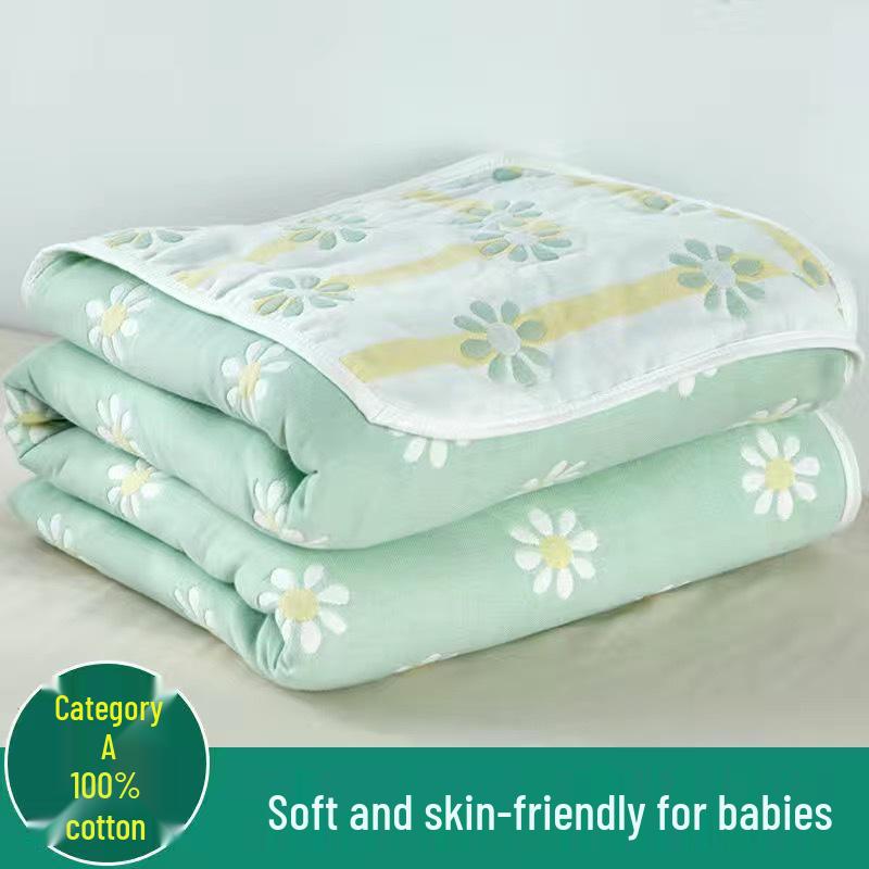 Six-Layer Cotton Gauze Baby Blanket: Swaddle, Bath Towel, or Summer Quilt Cover