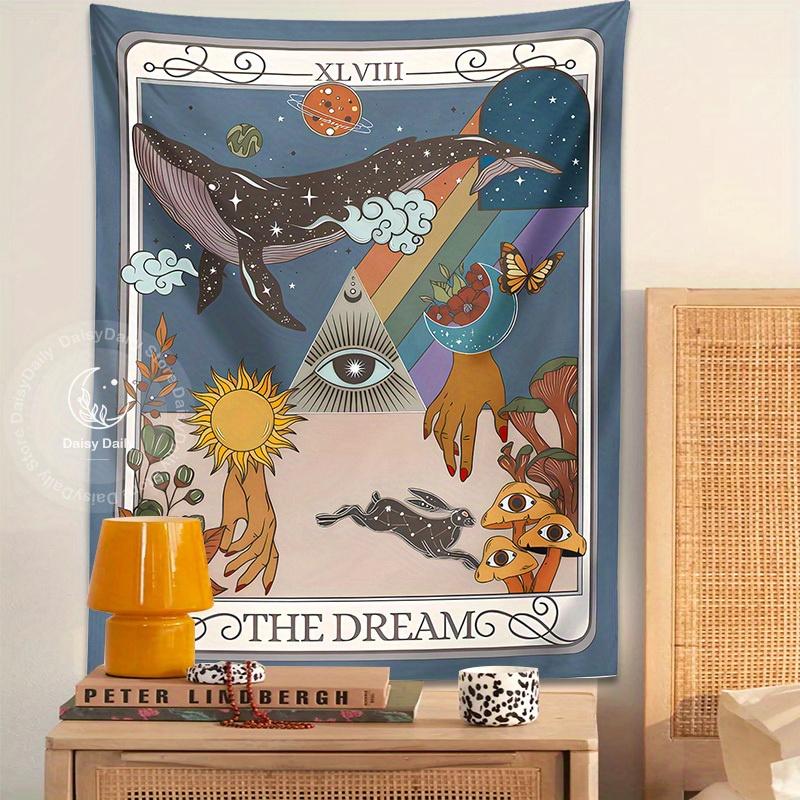 Tarot Cards, Wind Dreams, Whale Tapestry, Mysterious Universe, Eyes, Mushroom Prints, Hanging Cloth, Room Decoration